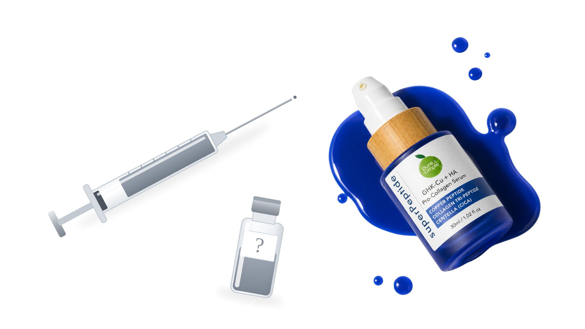 GHK-Cu Injections vs. Topical Serum: What's Safe, What's Hype, and What Midlife Skin Actually Needs