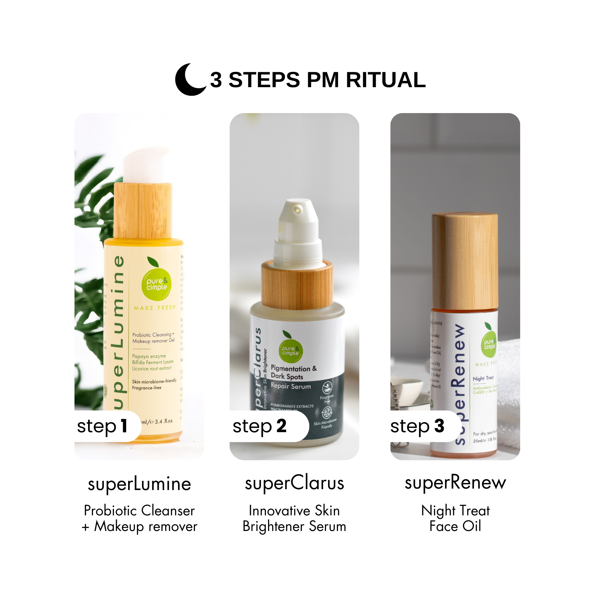 Morning & Evening 3-Step Rituals