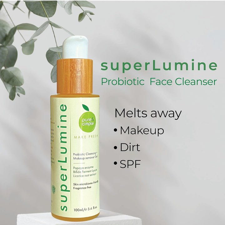 superLumine Probiotic Cleanser + Makeup remover