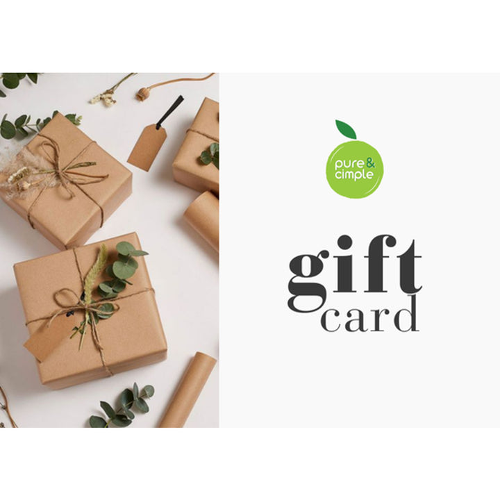 Pure & Cimple Gift Card – Give the Gift of Radiant, Healthy Skin! Available for US$ 50 / 100