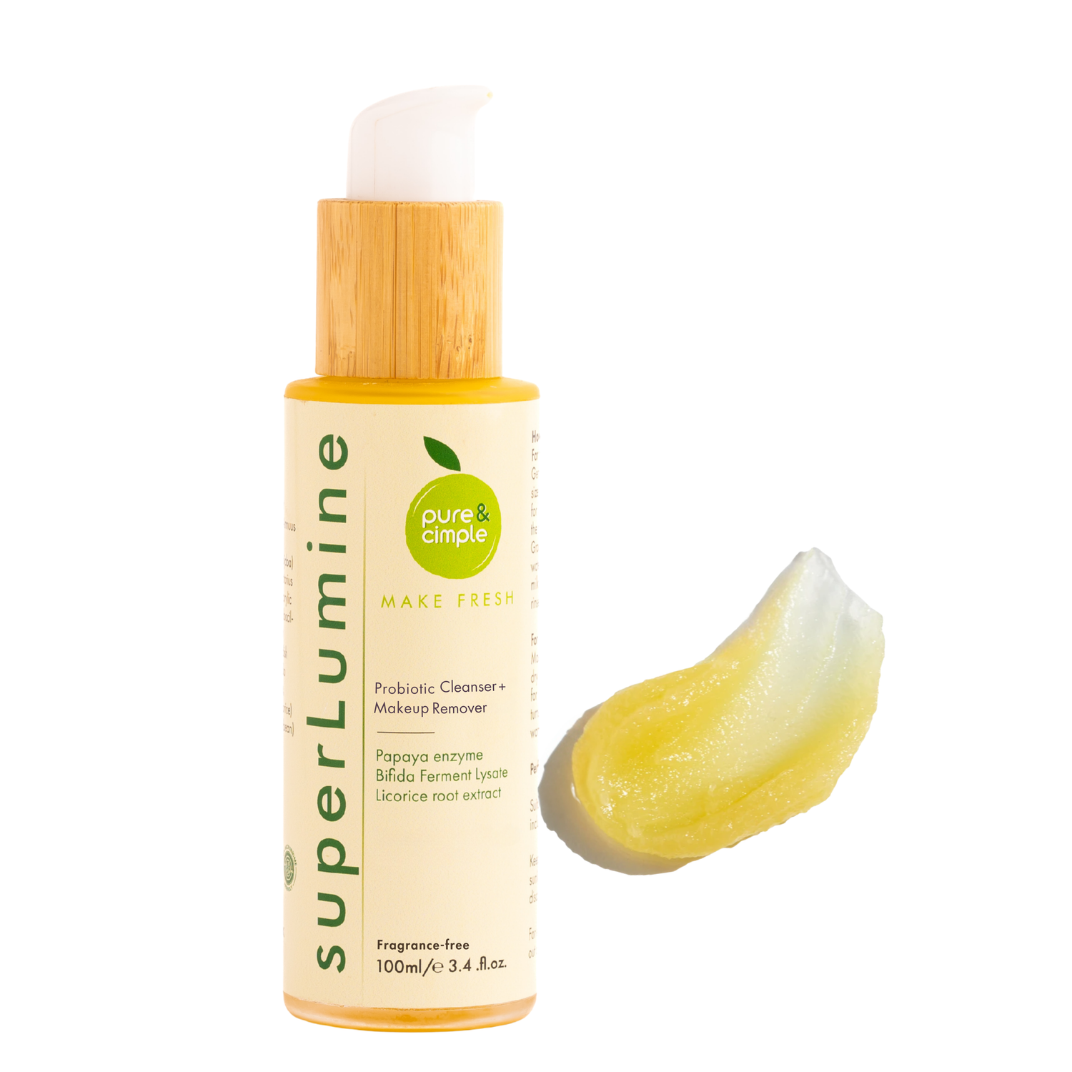 superLumine Probiotic Cleanser + Makeup remover